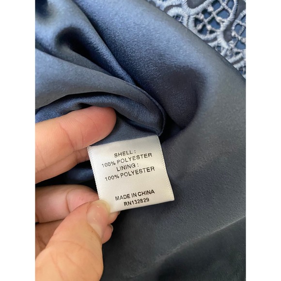 NWT Lovers + Friends | Blue Lace Mini Dress Fit n Flare Small - Picture 5 of 7